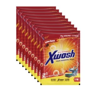 X Washing Powder 9X1Kg + 100G Free